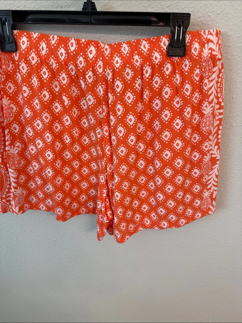 Lilly Pulitzer Orange and White Printed Shorts